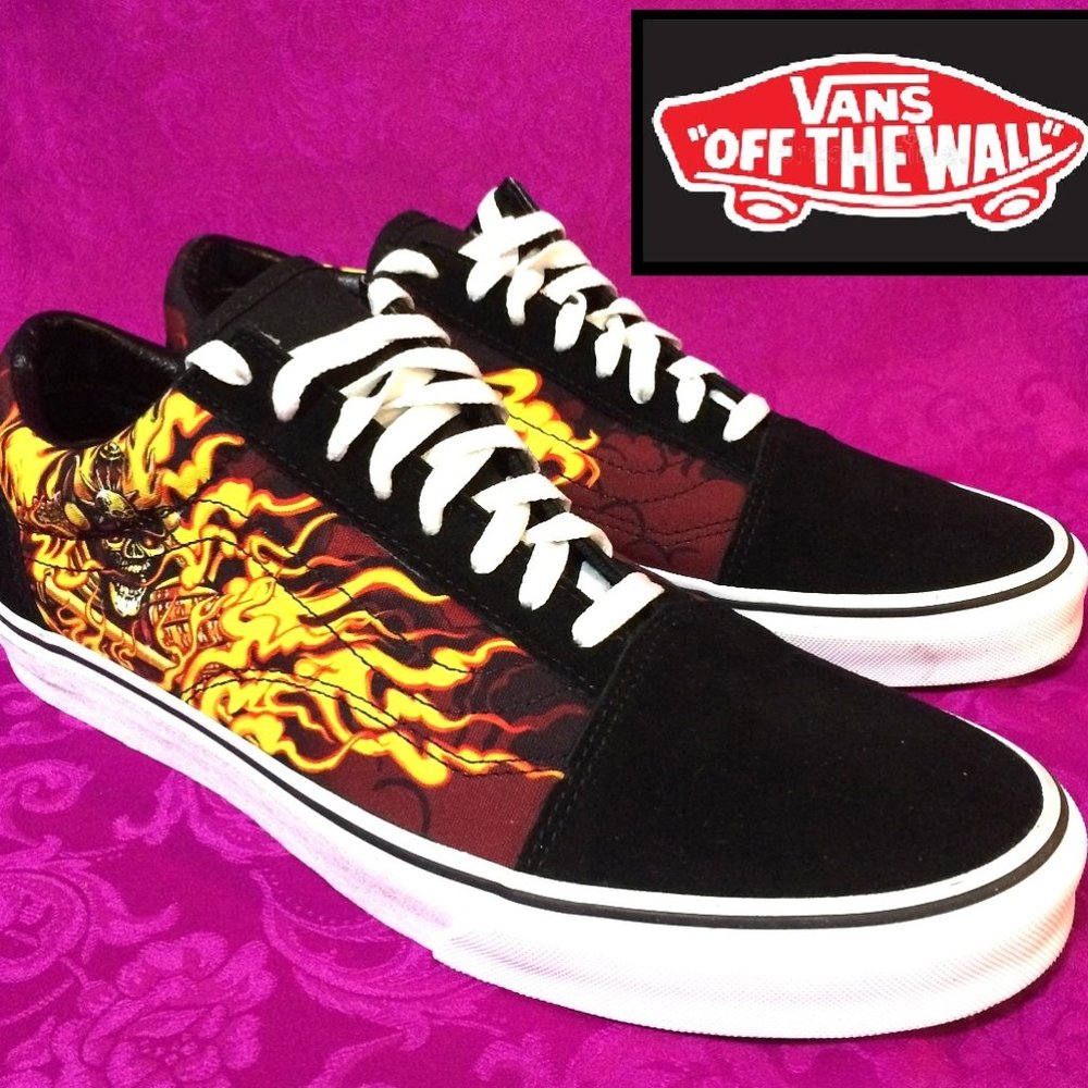 new Vans Rising Samurai Flame Sneakers shoes - Size Men 11.5 - only $110